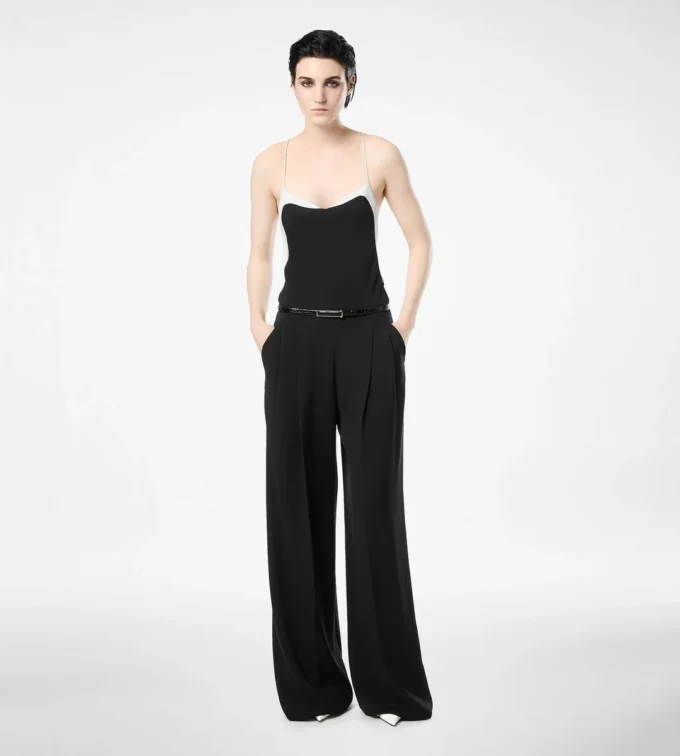 Mono camisola elástico de doble georgette Mono camisola elástico de doble georgette