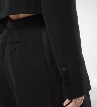 Mono de esmoquin de lana elegante