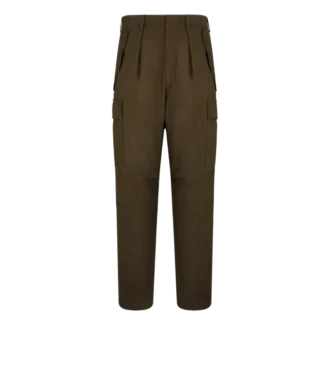 Pantalón cargo de lana, cachemira y seda