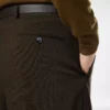 Pantalón de doble pliegue de lana, cachemira y seda
