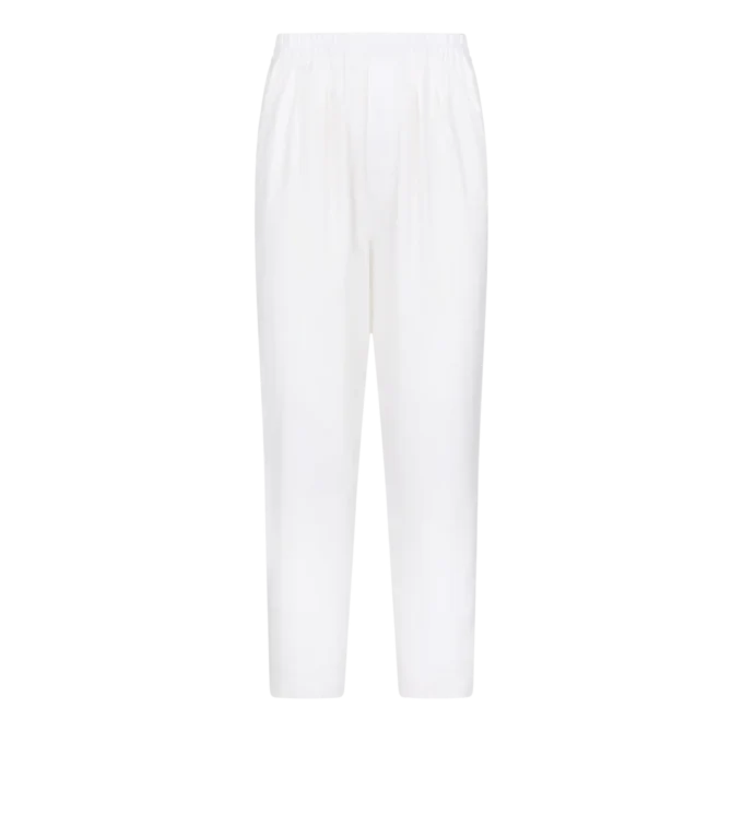 Pantalón de estar por casa plisado con rayas en espiga