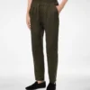Pantalón de estar por casa plisado de algodón y seda con rayas bengalíes