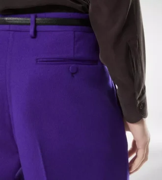 Pantalón de sarga doble divisible de cachemira
