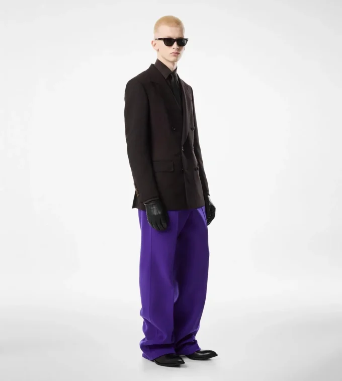 Pantalón de sarga doble divisible de cachemira