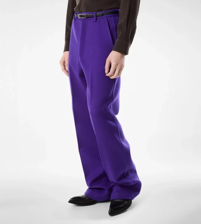 Pantalón de sarga doble divisible de cachemira