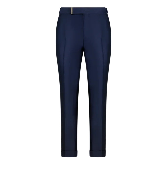 Pantalón Dyllan de sarga de seda y mohair