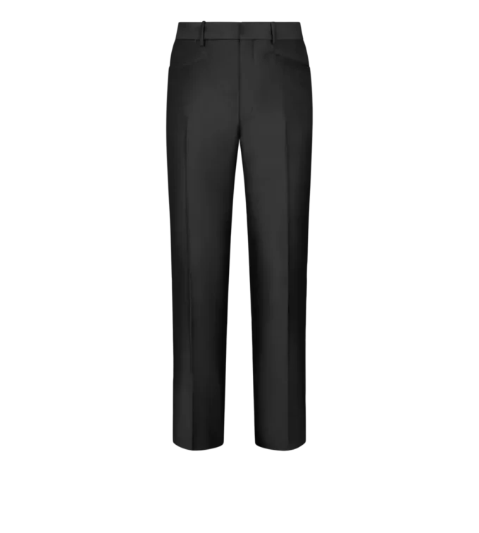 Pantalón Dyllan de sarga de seda y mohair