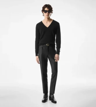 Pantalón Dyllan de sarga de seda y mohair Pantalón Dyllan de sarga de seda y mohair