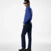 Pantalón Dyllan de sarga de seda y mohair