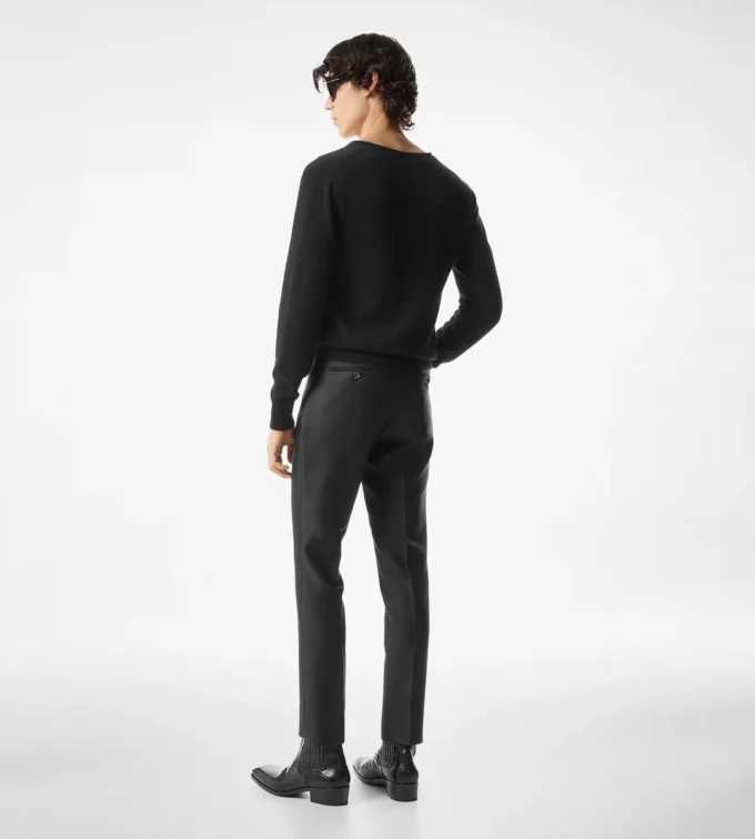 Pantalón Dyllan de sarga de seda y mohair