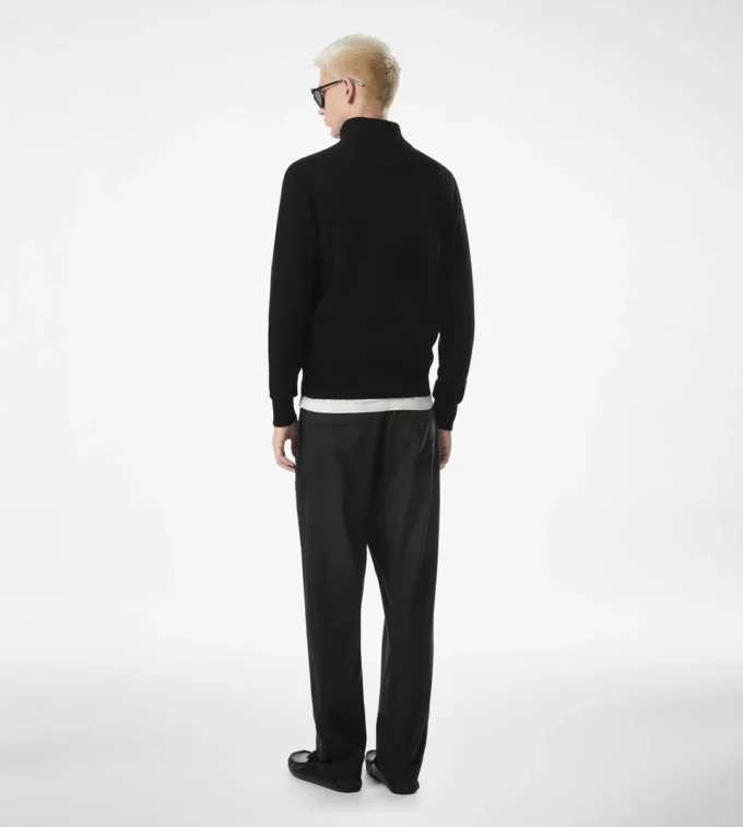 Pantalón ligero de sarga fluida de algodón y seda