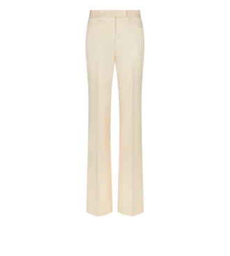 Pantalones anchos de esmoquin a medida de seda y lana Barathea brillante