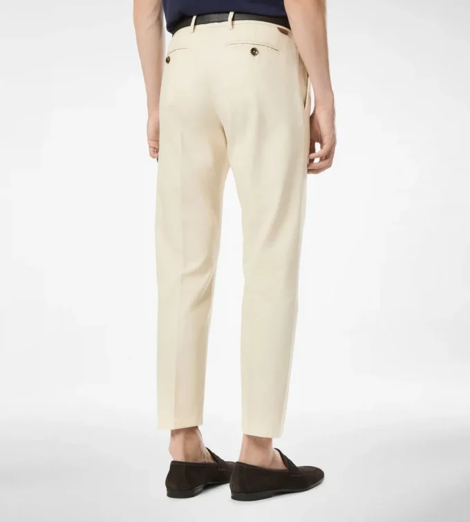 Pantalones chinos de algodón cepillado