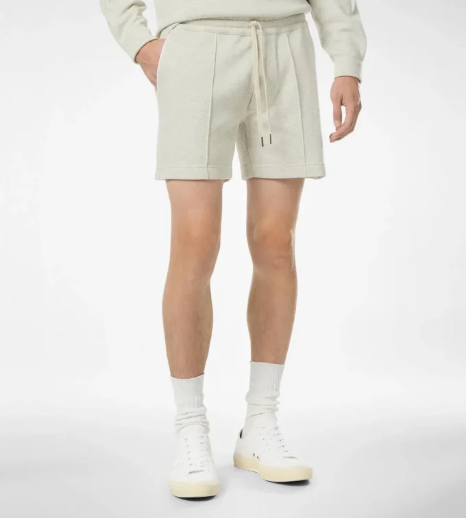 Pantalones cortos de algodón, seda y cachemira