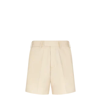Pantalones cortos entallados de algodón cepillado
