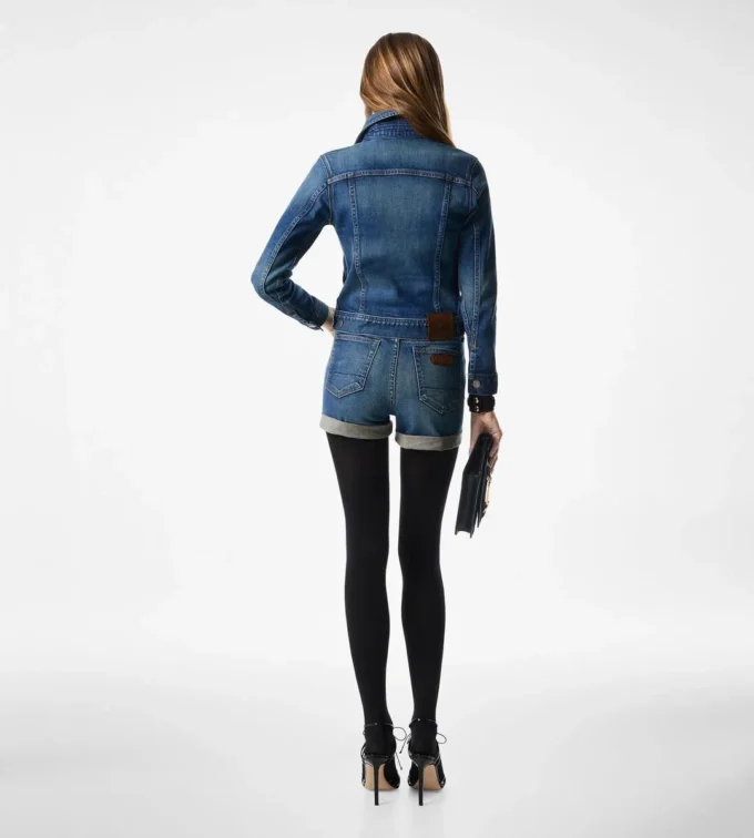 Chaqueta vaquera cómoda con lavado a la piedra