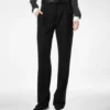 Pantalones rectos con pliegues relajados Sharp Grain De Poudre