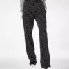 Pantalones rectos relajados con pliegues de lana y algodón Barathea a rayas Pantalones rectos relajados con pliegues de lana y algodón Barathea a rayas