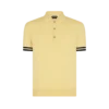 Polo de algodón y seda con ribetes en contraste
