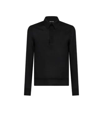 Polo de cachemira y seda de calibre fino