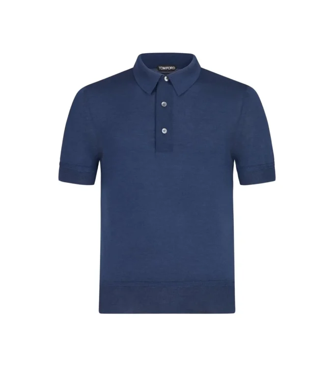 Polo de cachemira y seda de calibre fino