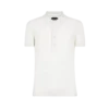 Polo de manga corta de algodón y cachemira