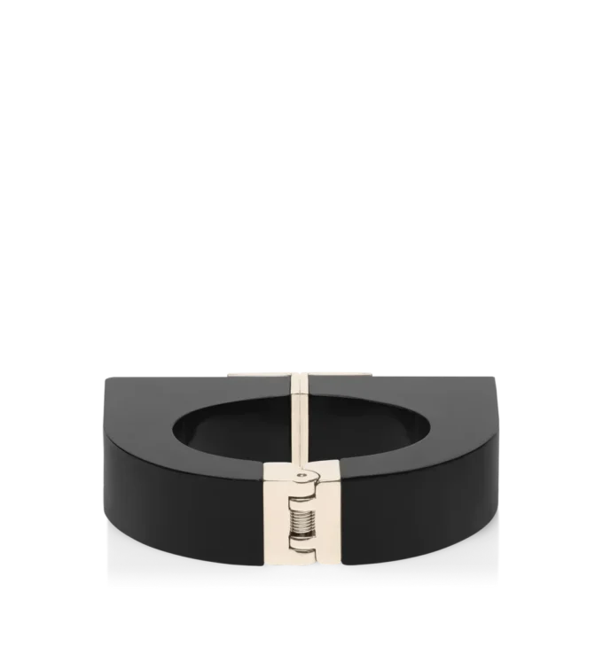 Pulsera decorativa de plexiglás y latón