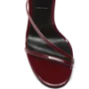 Sandalias de charol con correa al tobillo Sandalias de charol con correa al tobillo