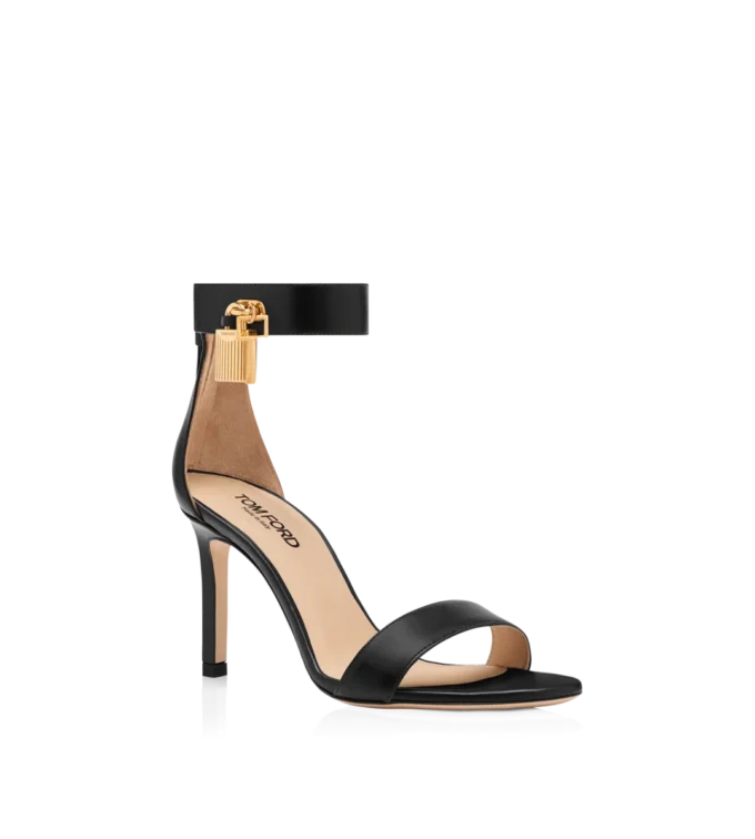 Sandalias de cuero con candado Sandalias de cuero con candado