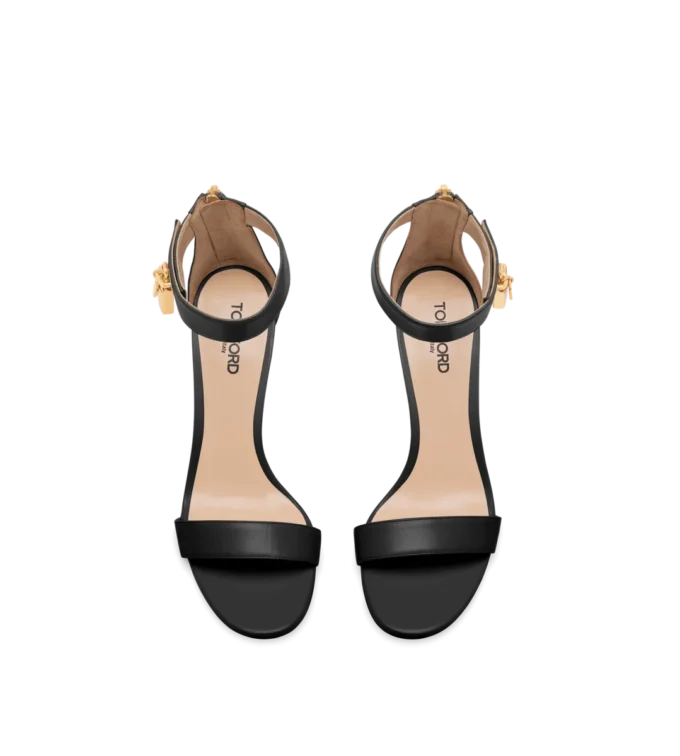 Sandalias de cuero con candado Sandalias de cuero con candado
