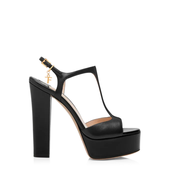 Sandalias de plataforma Angelina de piel napa Sandalias de plataforma Angelina de piel napa