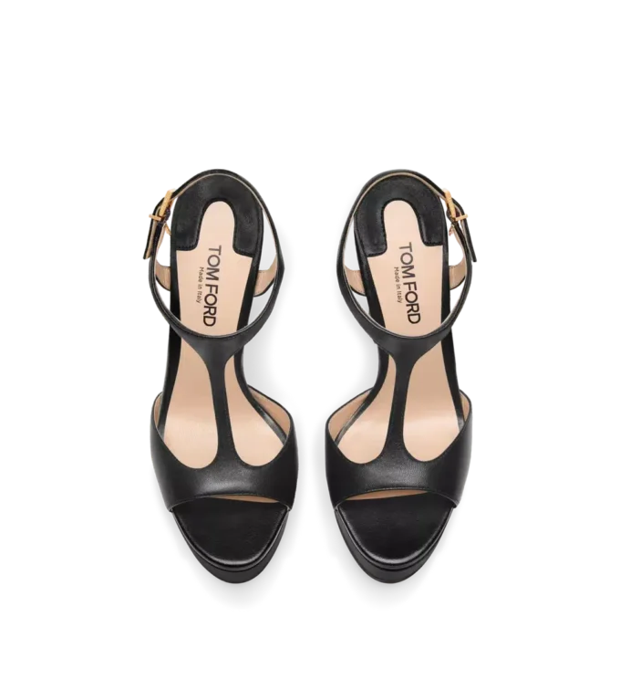 Sandalias de plataforma Angelina de piel napa Sandalias de plataforma Angelina de piel napa