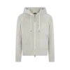 Sudadera con capucha y cremallera de felpa