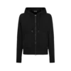 Sudadera con capucha y cremallera teñida en prenda