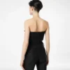 Top sin tirantes con detalle de lazo