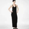 Vestido camiseta con logotipo TF bordado en tono
