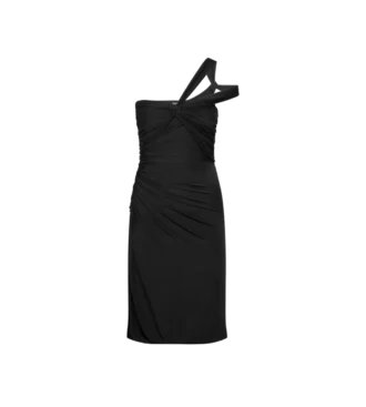 Vestido de cóctel asimétrico con un solo hombro