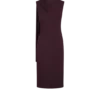 Vestido de cóctel con aberturas y detalle de pañuelo Vestido de cóctel con aberturas y detalle de pañuelo