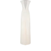 Vestido de noche con cuello en V profundo y tejido elástico «Sable»