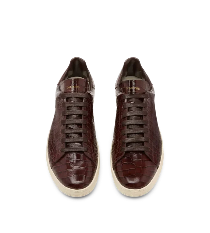 Zapatillas Warwick estampadas con efecto cocodrilo