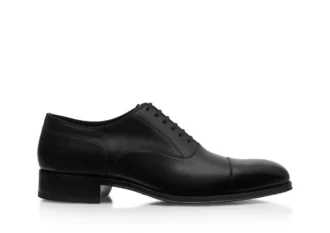 Zapatos con cordones Claydon de cuero bruñido
