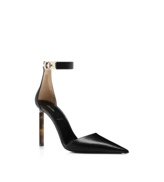 zapatos de saln con correa al tobillo y hebilla en t de piel granulada flexible 2 330x367 - Zapatos de sal&oacute;n con correa al tobillo y hebilla en T de piel granulada flexible