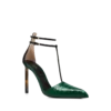 Zapatos de salón con tira en T estampados de pitón Zapatos de salón con tira en T estampados de pitón