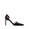 Zapatos de salón Eva D’Orsay de piel de cocodrilo estampada brillante Zapatos de salón Eva D’Orsay de piel de cocodrilo estampada brillante