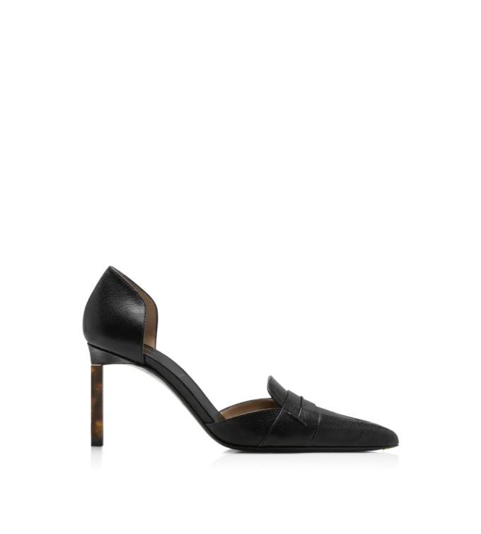 Zapatos de salón Eva D’Orsay de piel granulada flexible Zapatos de salón Eva D’Orsay de piel granulada flexible