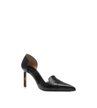 Zapatos de salón Eva D’Orsay de piel granulada flexible