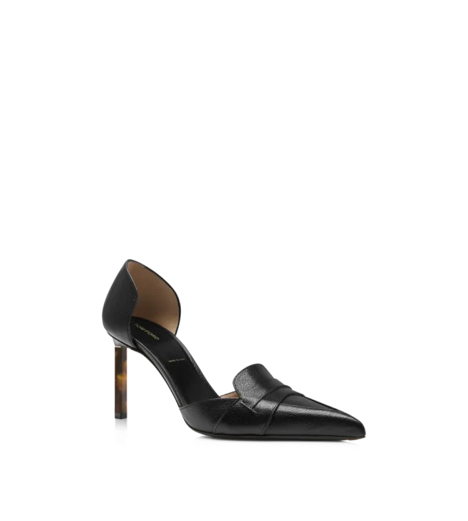 Zapatos de salón Eva D’Orsay de piel granulada flexible Zapatos de salón Eva D’Orsay de piel granulada flexible