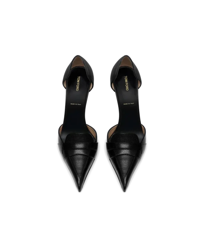 Zapatos de salón Eva D’Orsay de piel granulada flexible Zapatos de salón Eva D’Orsay de piel granulada flexible