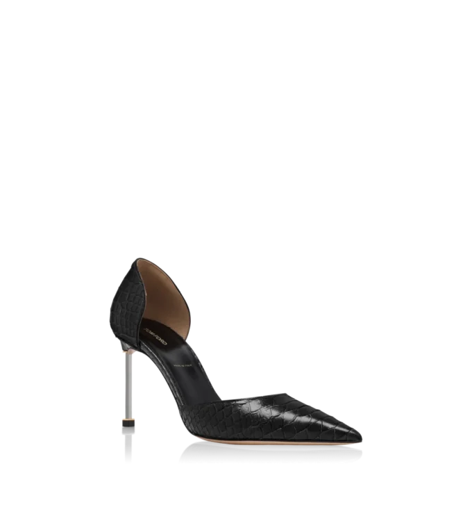 Zapatos de salón Spire D’Orsay con estampado de pitón semibrillante