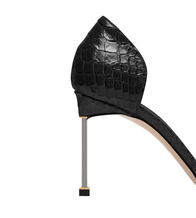 Zapatos de salón Spire D’Orsay con estampado de pitón semibrillante